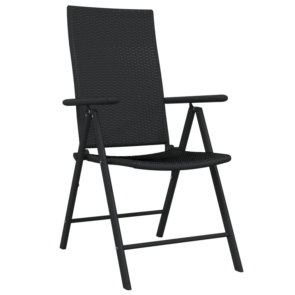 Σετ Τραπεζαρίας Κήπου 7 Τεμαχίων Μαύρο - PAKOBAZAAR