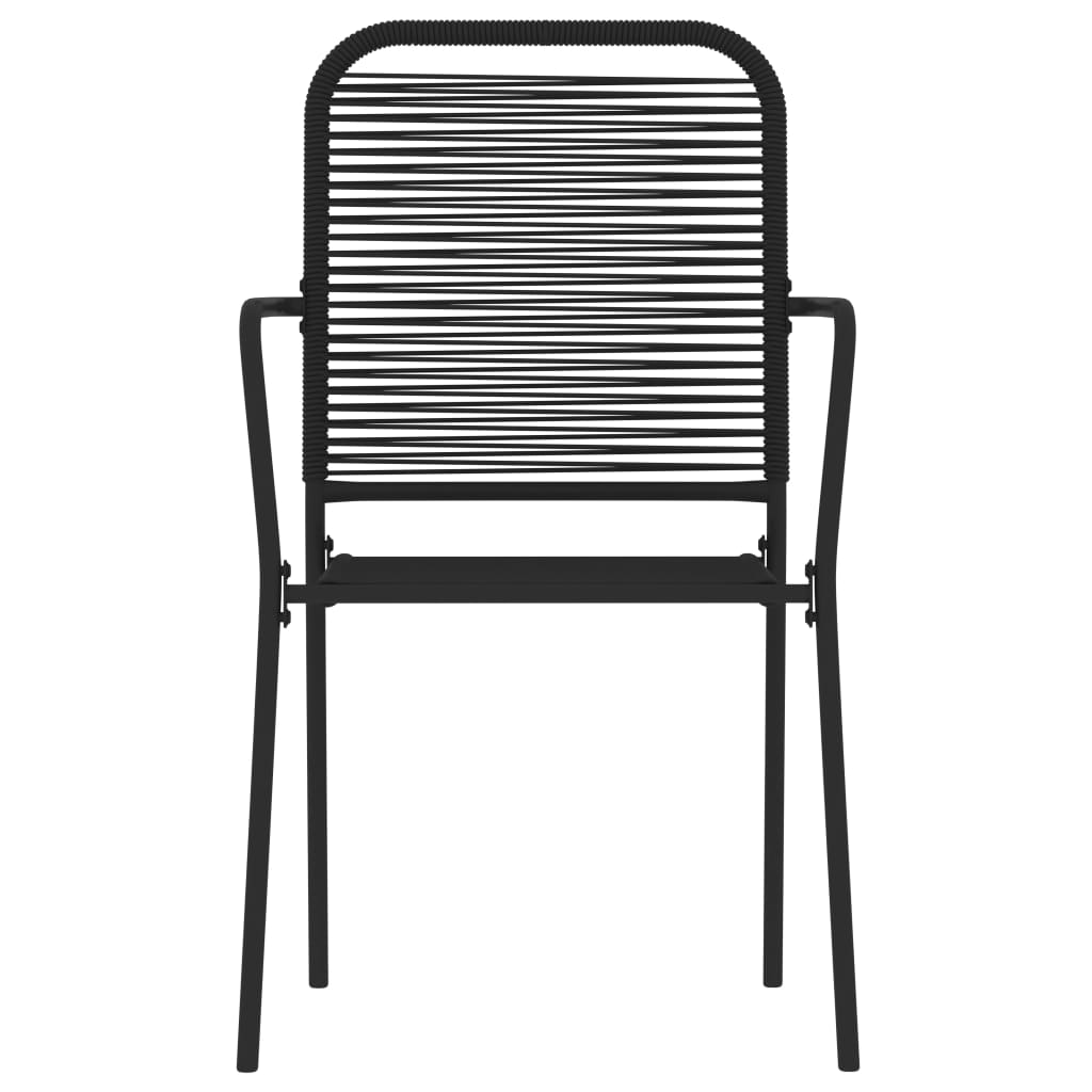 Σετ Τραπεζαρίας Κήπου 7 Τεμαχίων Μαύρο - PAKOBAZAAR