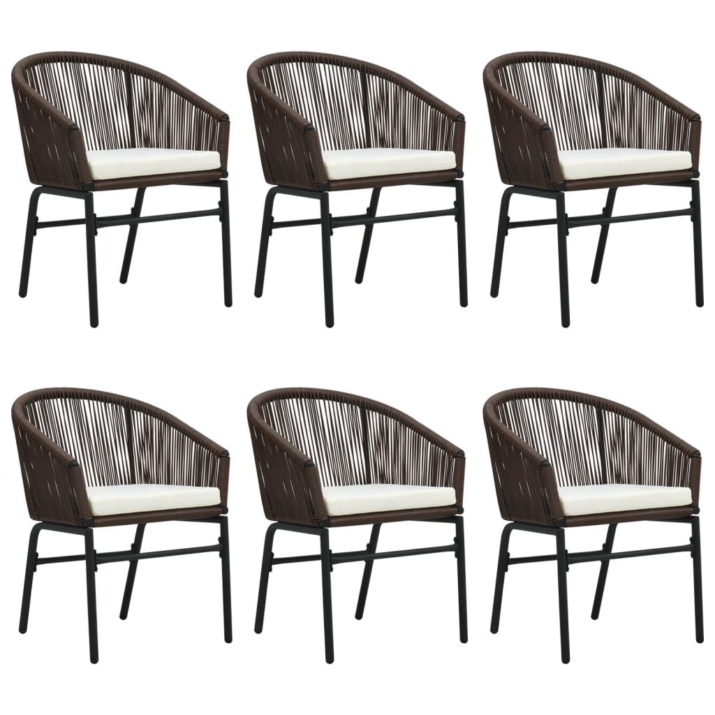 Σετ Τραπεζαρίας Κήπου 7 Τεμαχίων Καφέ - PAKOBAZAAR