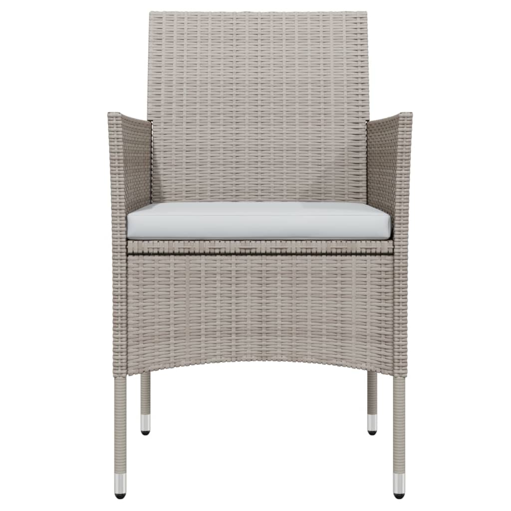 Σετ Τραπεζαρίας Κήπου 5 Τεμαχίων Μπεζ και Μαύρο με Μαξιλάρια - PAKOBAZAAR