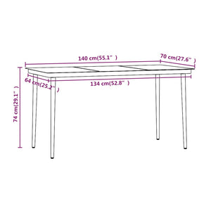 Σετ Τραπεζαρίας Κήπου 5 Τεμαχίων Μαύρο με Μαξιλάρια - PAKOBAZAAR