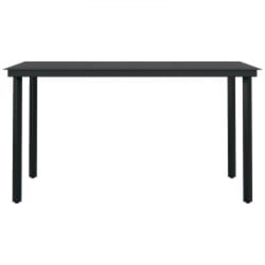 Σετ Τραπεζαρίας Κήπου 5 Τεμαχίων Γκρι / Μαύρο με Μαξιλάρια - PAKOBAZAAR