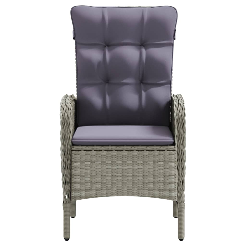 Σετ Τραπεζαρίας Κήπου 5 Τεμαχίων Γκρι / Μαύρο με Μαξιλάρια - PAKOBAZAAR