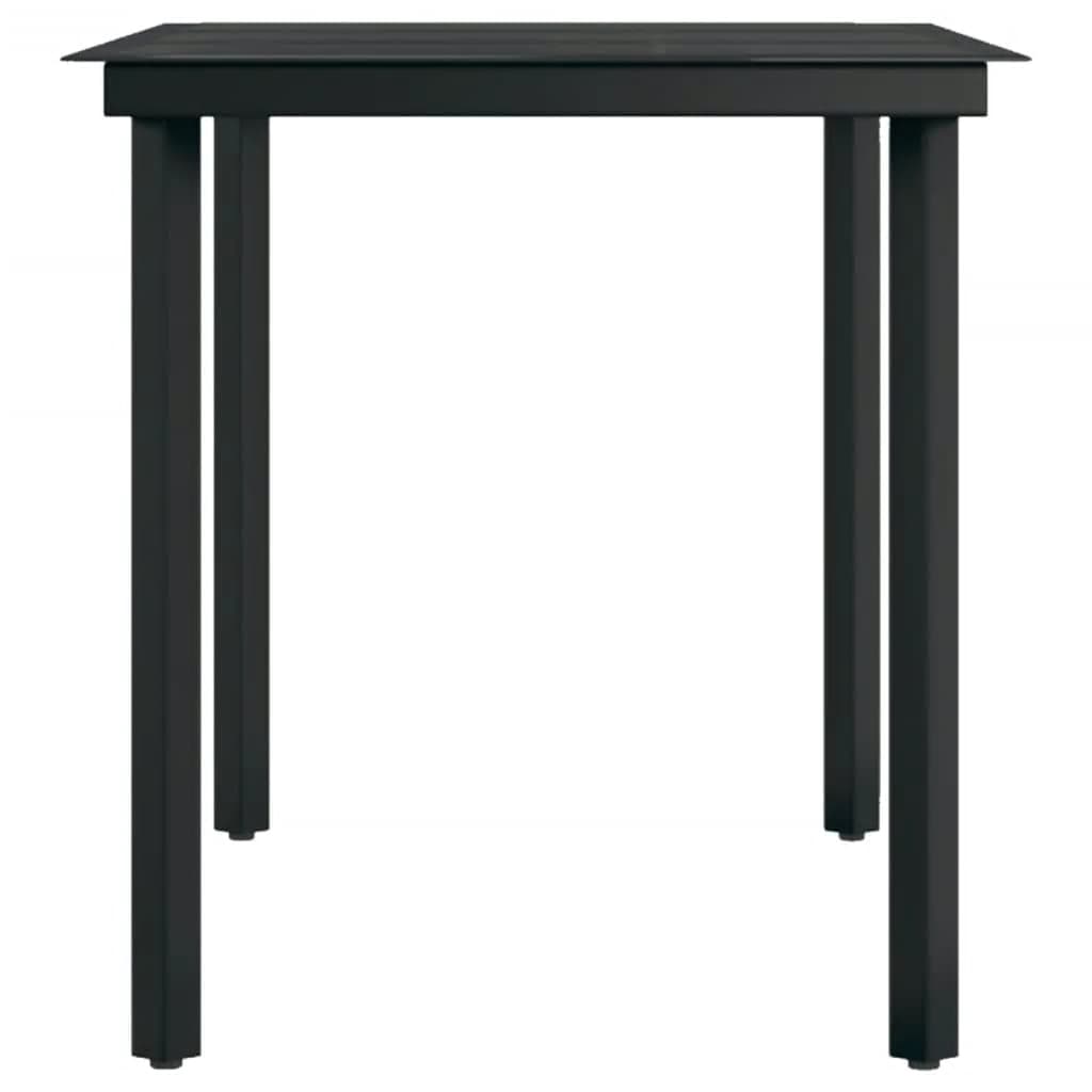 Σετ Τραπεζαρίας Κήπου 7 Τεμαχίων Μαύρο με Μαξιλάρια - PAKOBAZAAR