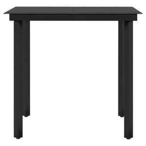 Σετ Τραπεζαρίας Κήπου 3 Τεμαχίων Μαύρο με Μαξιλάρια - PAKOBAZAAR