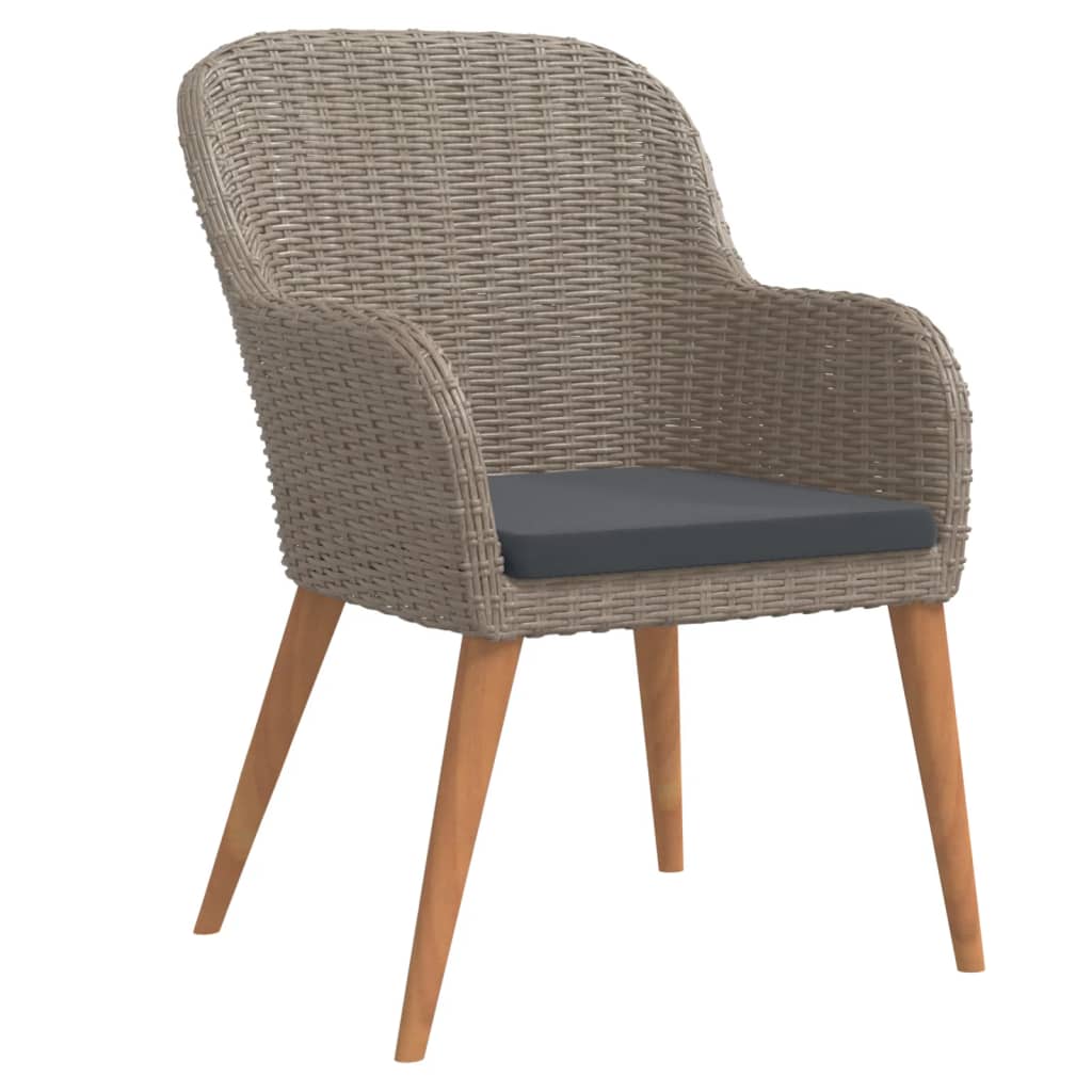 Σετ Τραπεζαρίας Κήπου 5 Τεμαχίων Καφέ με Μαξιλάρια - PAKOBAZAAR