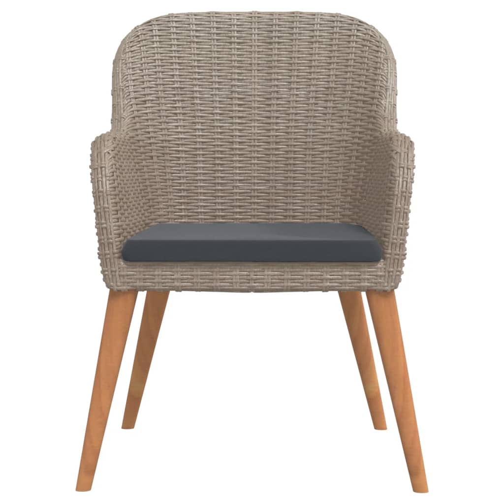 Σετ Τραπεζαρίας Κήπου 7 Τεμαχίων Καφέ με Μαξιλάρια - PAKOBAZAAR