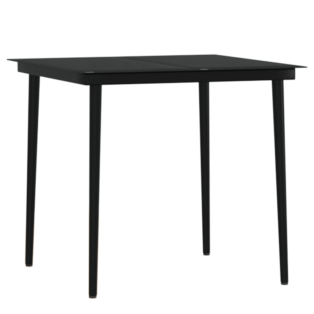 Σετ Τραπεζαρίας Κήπου 5 Τεμαχίων Μαύρο με Μαξιλάρια - PAKOBAZAAR