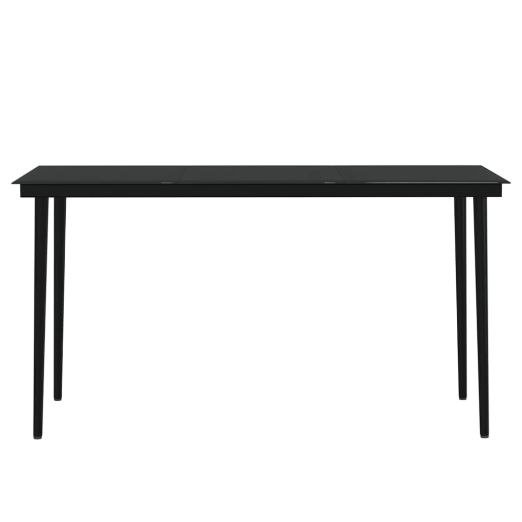 Σετ Τραπεζαρίας Κήπου 7 Τεμαχίων Μαύρο με Μαξιλάρια - PAKOBAZAAR