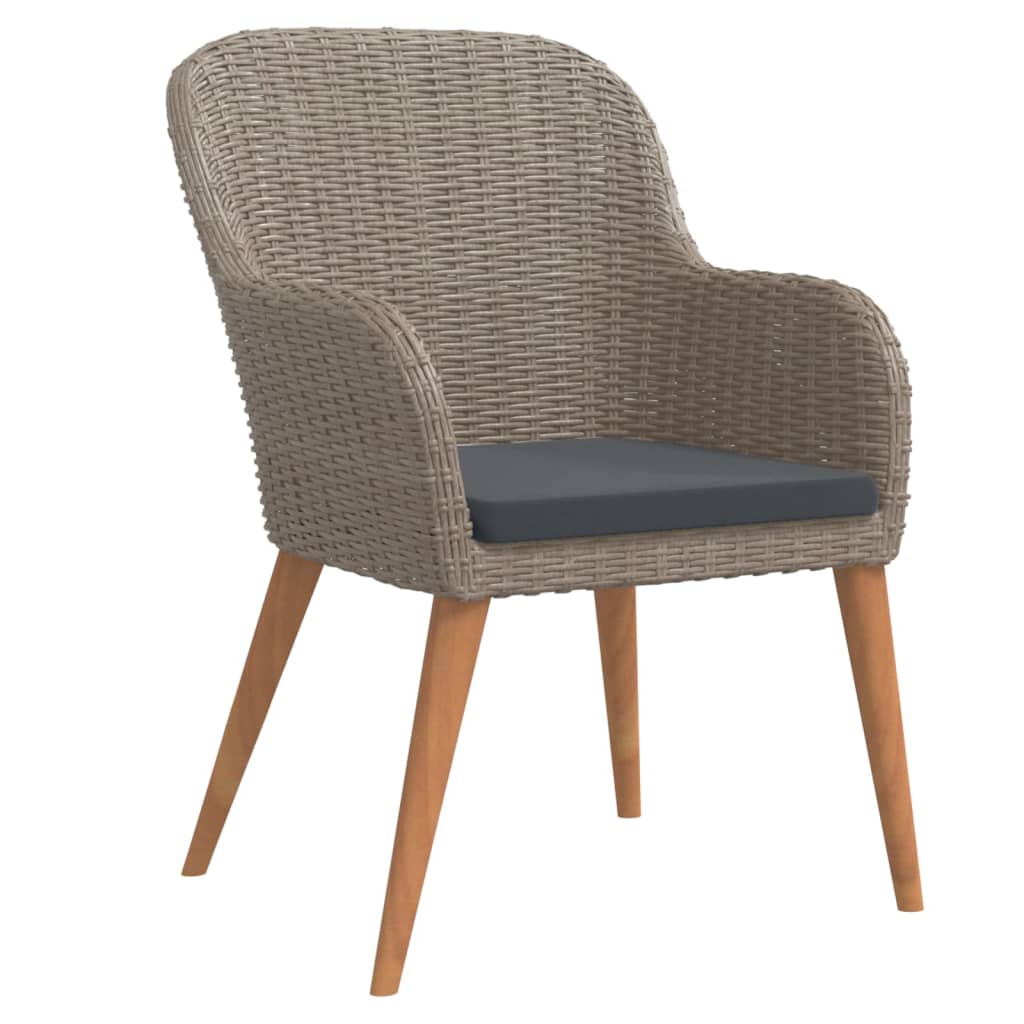 Σετ Τραπεζαρίας Κήπου 5 Τεμαχίων Καφέ με Μαξιλάρια - PAKOBAZAAR