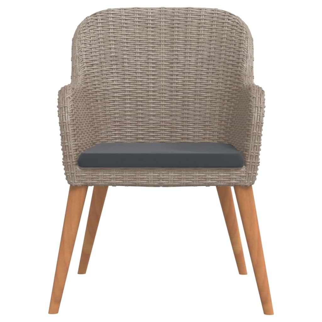 Σετ Τραπεζαρίας Κήπου 7 Τεμαχίων Καφέ με Μαξιλάρια - PAKOBAZAAR