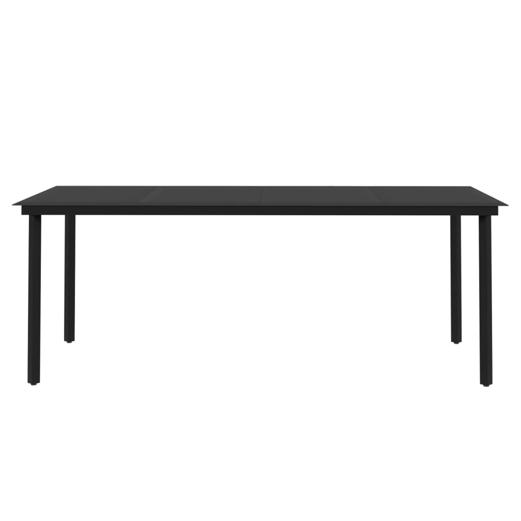 Σετ Τραπεζαρίας Κήπου 7 Τεμαχίων Μαύρο με Μαξιλάρια - PAKOBAZAAR