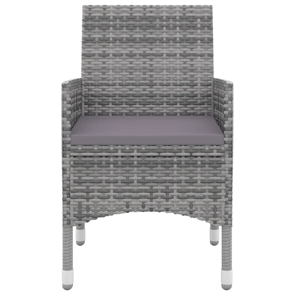 Σετ Τραπεζαρίας Κήπου 5 τεμ. Συνθ. Ρατάν & Γυαλί με Μαξιλάρια - PAKOBAZAAR