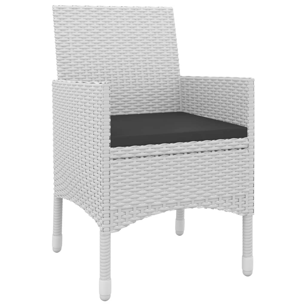 Σετ Τραπεζαρίας Κήπου 5 τεμ. Συνθ. Ρατάν & Γυαλί με Μαξιλάρια - PAKOBAZAAR