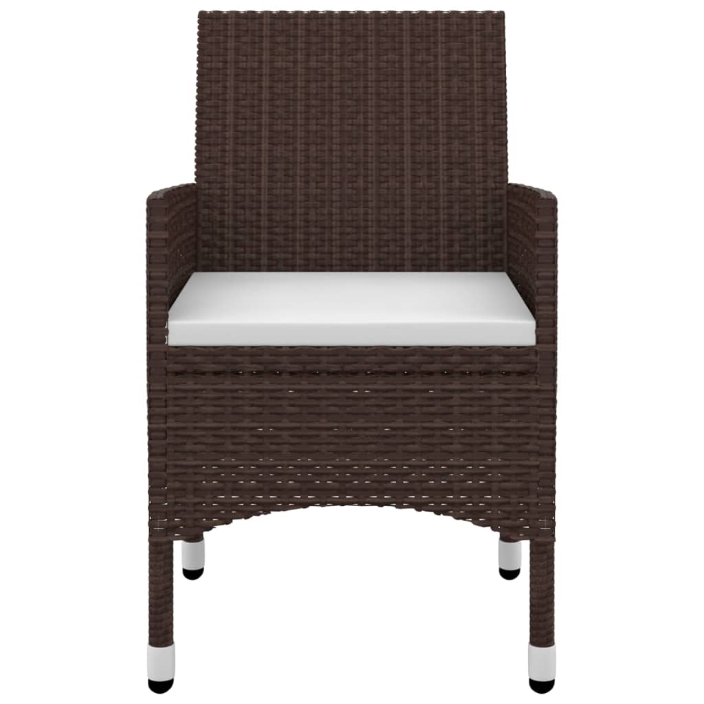 v Σετ Τραπεζαρίας Κήπου 9 τεμ. Συνθ. Ρατάν/Γυαλί με Μαξιλάρια - PAKOBAZAAR