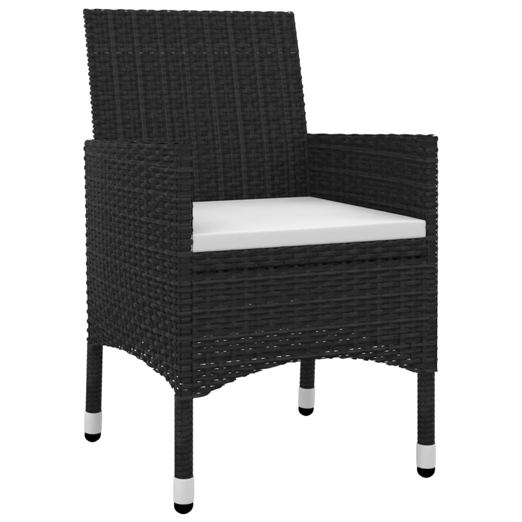 v Σετ Τραπεζαρίας Κήπου 9 τεμ. Συνθ. Ρατάν/Γυαλί με Μαξιλάρια - PAKOBAZAAR