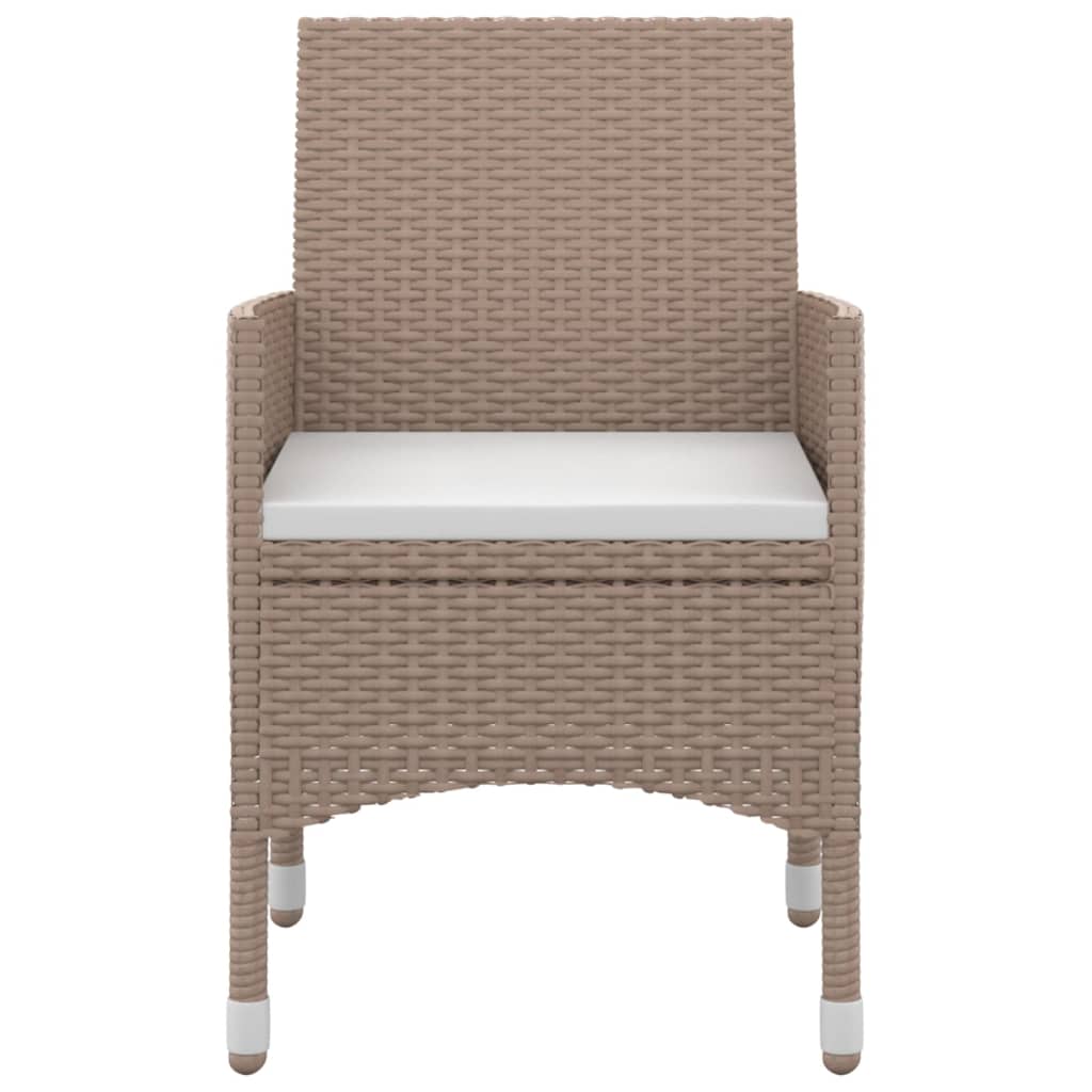 Σετ Τραπεζαρίας Κήπου 7 τεμ. Συνθ. Ρατάν / Γυαλί με Μαξιλάρια