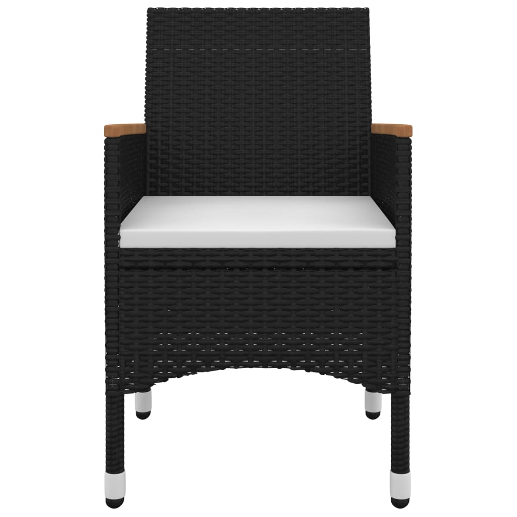 Σετ Τραπεζαρίας Κήπου 7 τεμ. Συνθ. Ρατάν / Γυαλί με Μαξιλάρια - PAKOBAZAAR