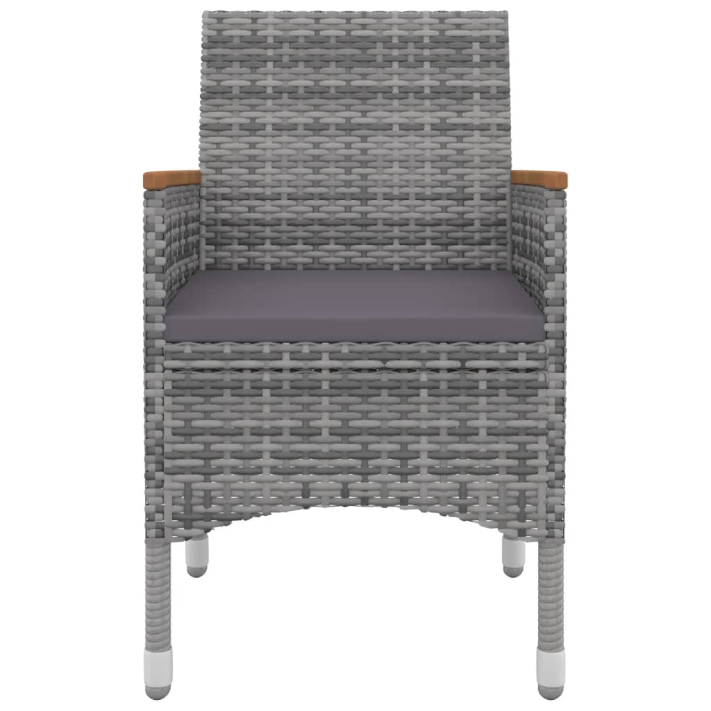 Σετ Τραπεζαρίας Κήπου 5 τεμ. Συνθ. Ρατάν & Γυαλί με Μαξιλάρια - PAKOBAZAAR