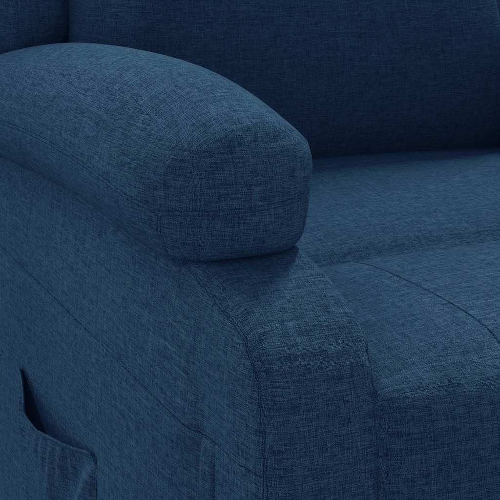 Πολυθρόνα Ανακλινόμενη Μπλε Υφασμάτινη