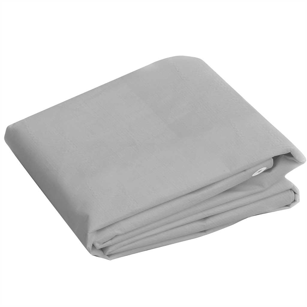 Μουσαμάς Γκρι 260 γρ./μ.² 8 x 12 μ. από HDPE - PAKOBAZAAR