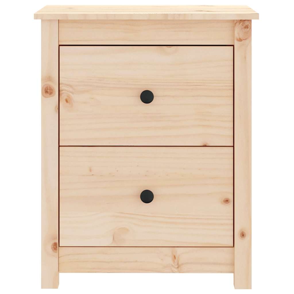 Κομοδίνα 2 τεμ. 50 x 35 x 61,5 εκ. από Μασίφ Ξύλο Πεύκου - Pakobazaar