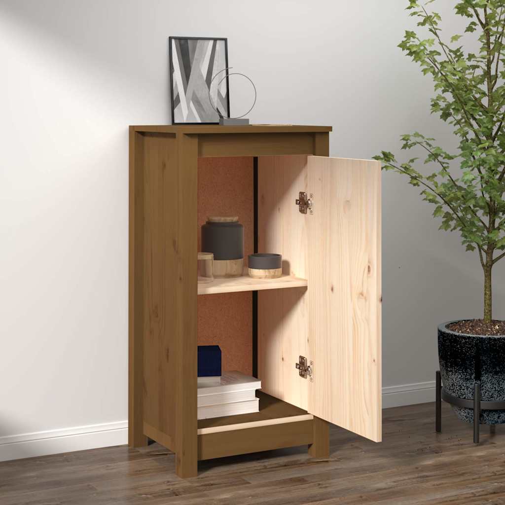 Ντουλάπι Καφέ Μελί 39x35x80 εκ. από Μασίφ Ξύλο Πεύκου - Pakobazaar