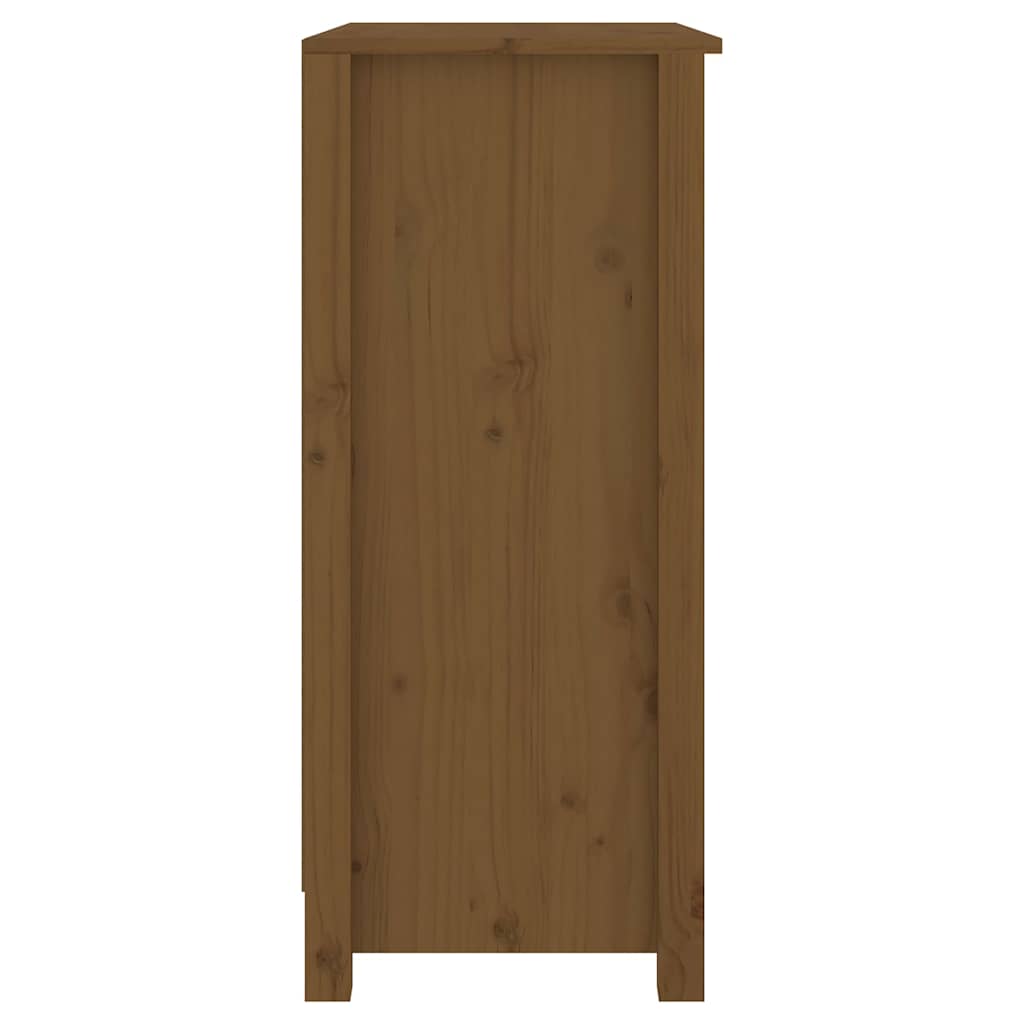 Ντουλάπι Καφέ Μελί 70 x 35 x 80 εκ. από Μασίφ Ξύλο Πεύκου