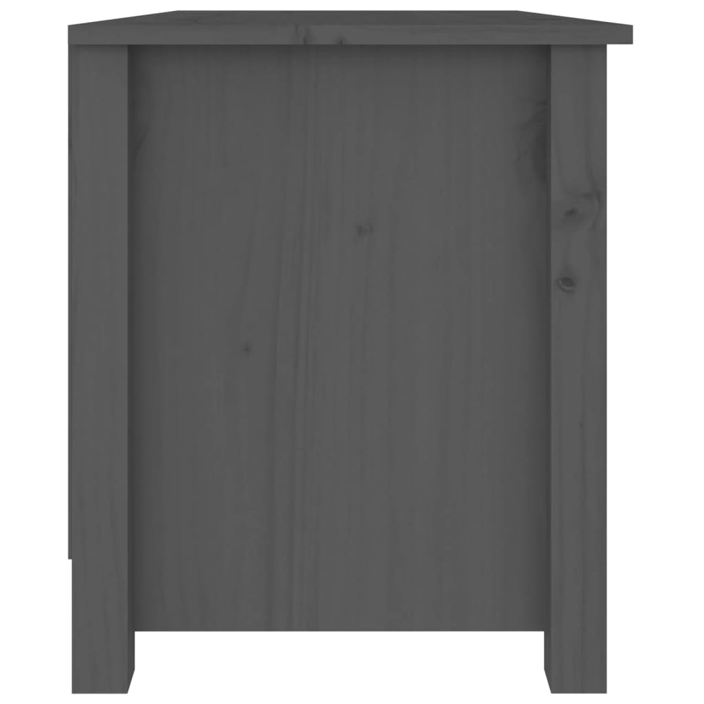 Παπουτσοθήκη Γκρι 70 x 38 x 45,5 εκ. από Μασίφ Ξύλο Πεύκου