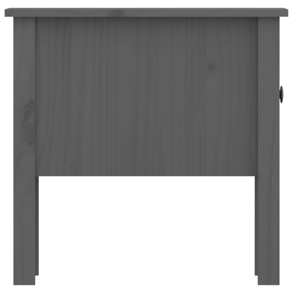Βοηθητικά Τραπέζια 2 τεμ. Γκρί 50x50x49 εκ. Μασίφ Ξύλο Πεύκου - Pakobazaar
