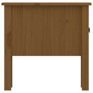Βοηθητικά Τραπέζια 2 τεμ. Καφέ Μελί50x50x49εκ.Μασίφ Ξύλο Πεύκου