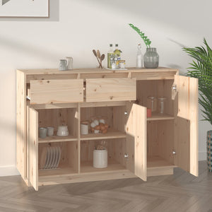 Μπουφές 110 x 34 x 75 εκ. από Μασίφ Ξύλο Πεύκου - Pakobazaar