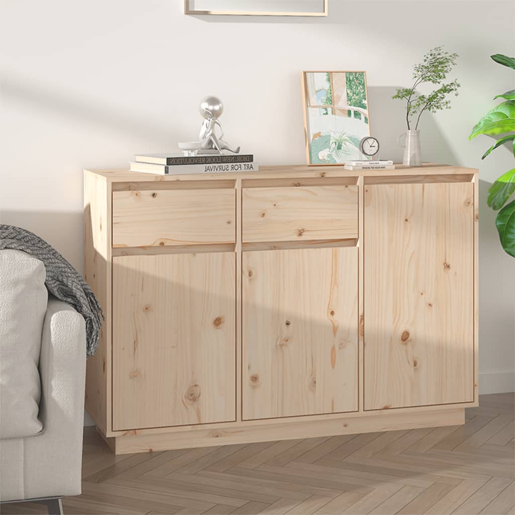 Μπουφές 110 x 34 x 75 εκ. από Μασίφ Ξύλο Πεύκου - Pakobazaar