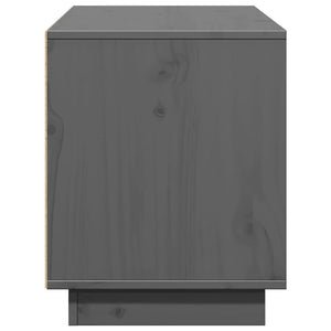 Έπιπλο Τηλεόρασης Γκρι 110,5 x 35 x 44 εκ. Μασίφ Ξύλο Πεύκου