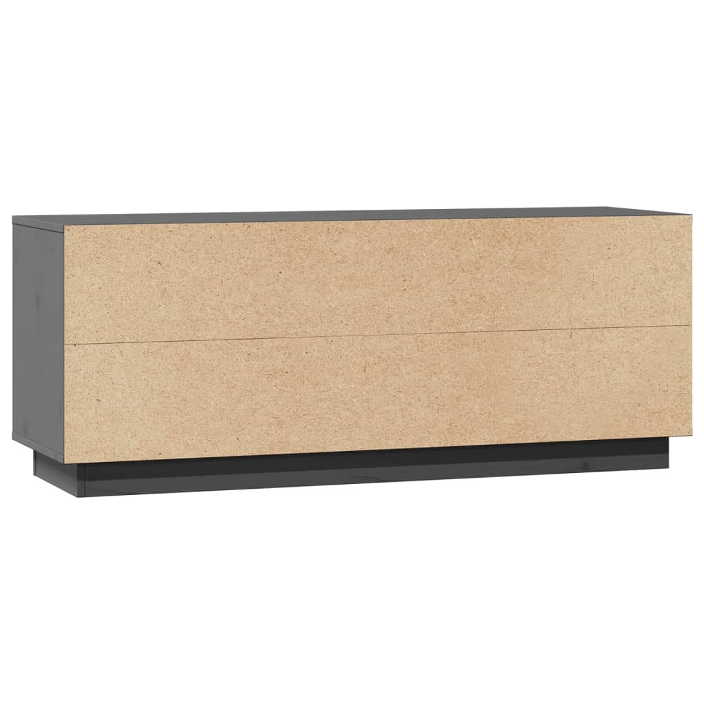 Έπιπλο Τηλεόρασης Γκρι 110,5 x 35 x 44 εκ. Μασίφ Ξύλο Πεύκου