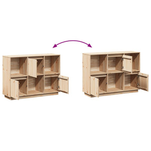 Ντουλάπι 110,5x35x80 εκ. από Μασίφ Ξύλο Πεύκου - Pakobazaar