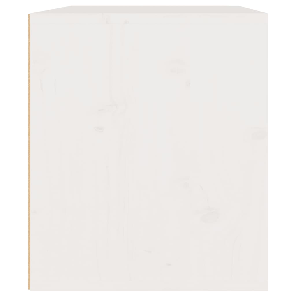 Έπιπλα Τηλεόρασης 3 τεμ. Λευκά από Μασίφ Ξύλο Πεύκου - PAKOBAZAAR