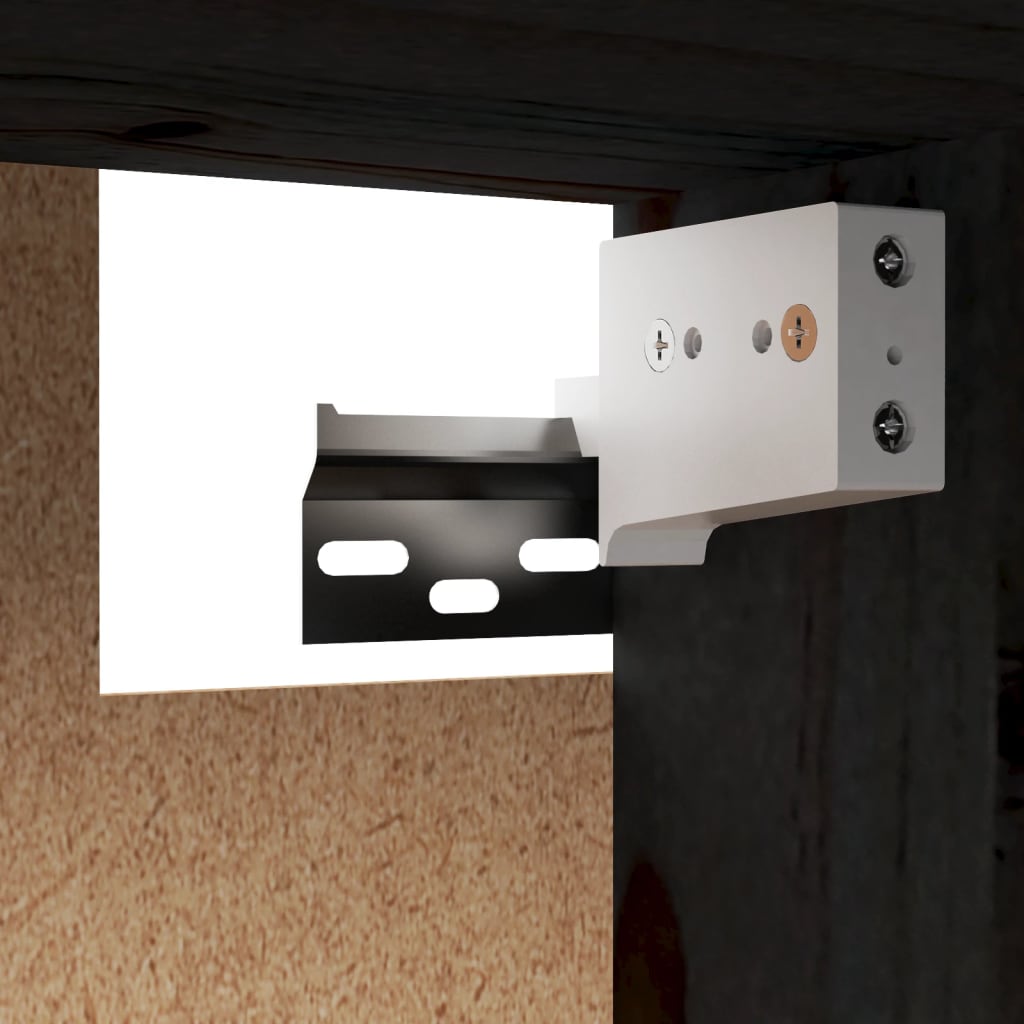 Έπιπλα Τηλεόρασης 3 τεμ. Μαύρα από Μασίφ Ξύλο Πεύκου