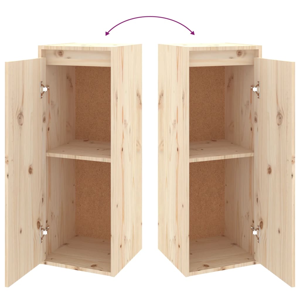 Έπιπλα Τηλεόρασης 4 τεμ. από Μασίφ Ξύλο Πεύκου - Pakobazaar