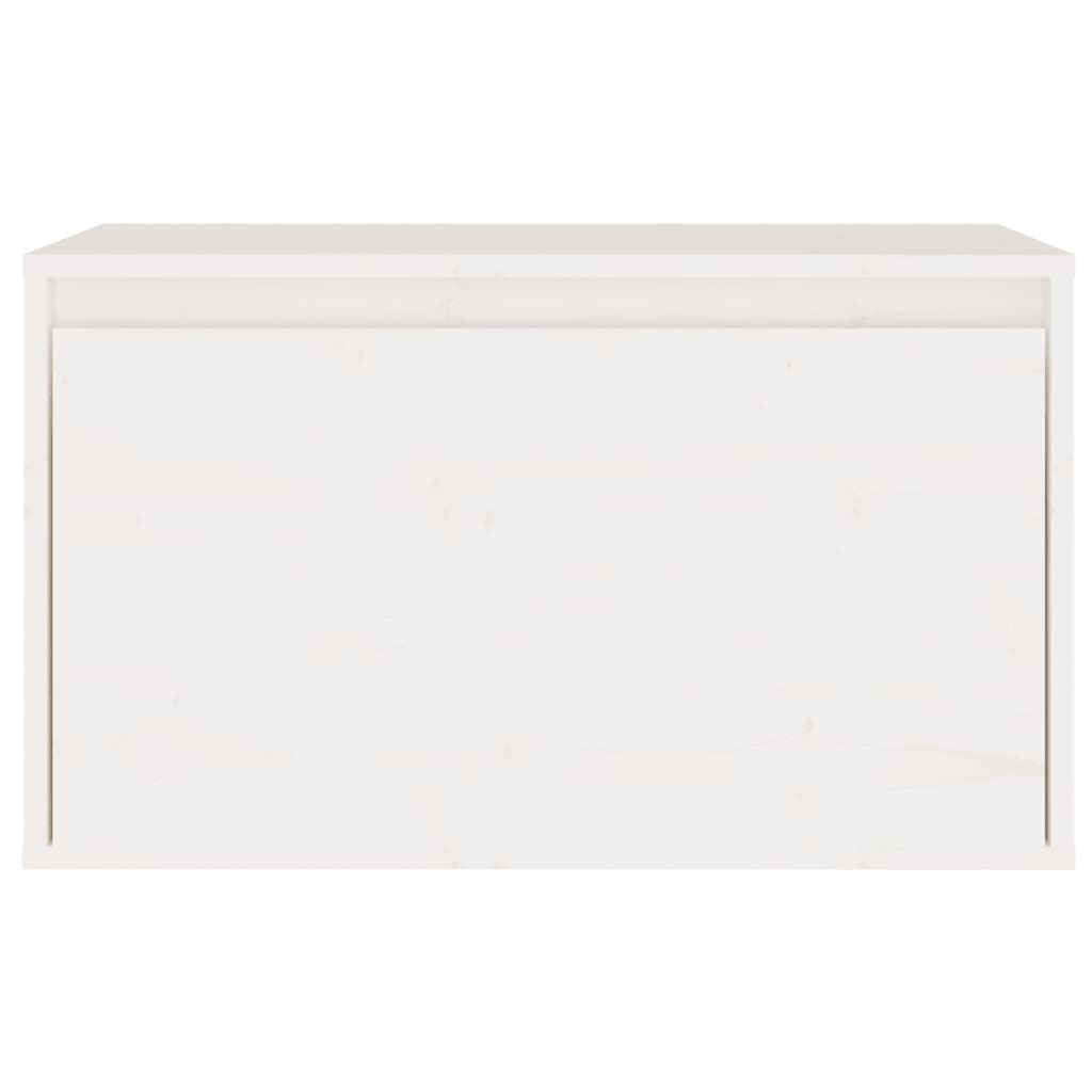 Έπιπλα Τηλεόρασης 7 τεμ. Λευκά από Μασίφ Ξύλο Πεύκου - PAKOBAZAAR