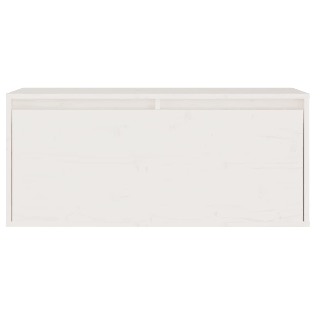 Έπιπλα Τηλεόρασης 6 τεμ. Λευκά από Μασίφ Ξύλο Πεύκου - PAKOBAZAAR