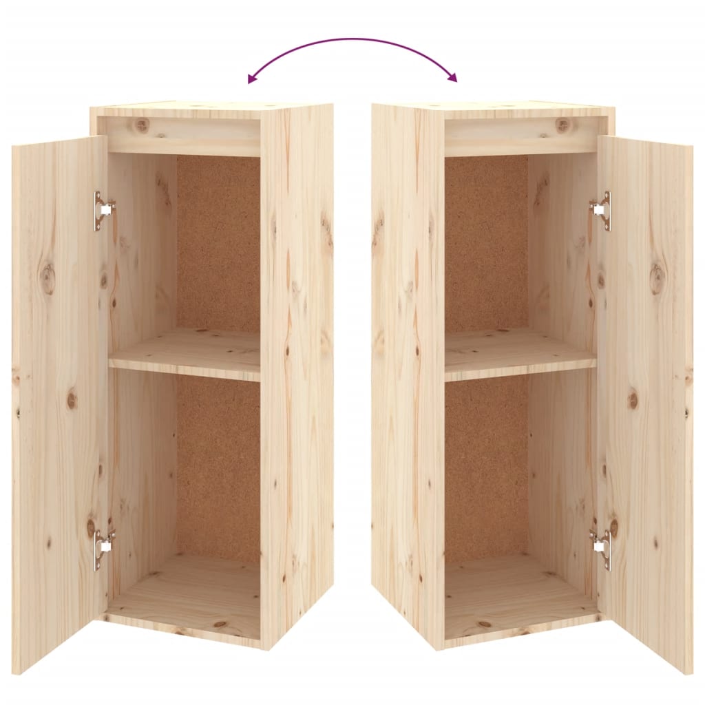 Έπιπλα Τηλεόρασης 5 τεμ. από Μασίφ Ξύλο Πεύκου - Pakobazaar