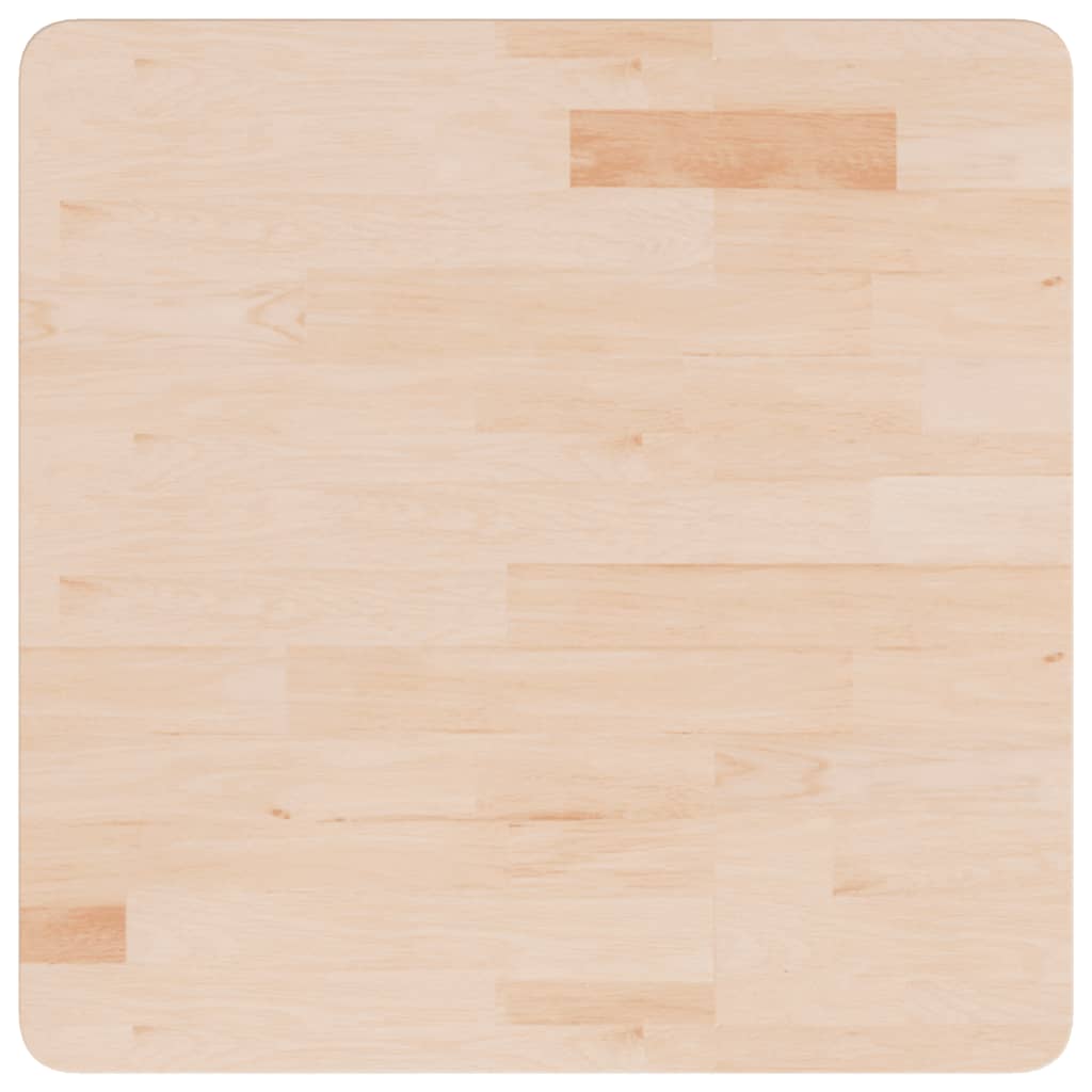 Επιφάνεια Τραπεζιού Τετράγωνη 60x60x2,5 εκ. Μασίφ Ξύλο Δρυς