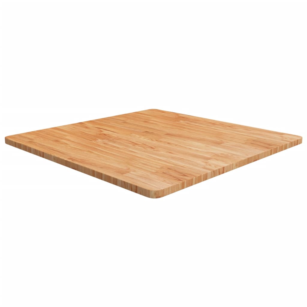 Επιφάνεια Τραπεζιού Τετράγωνη Αν. Καφέ 90x90x2,5 εκ. Ξύλο Δρυς