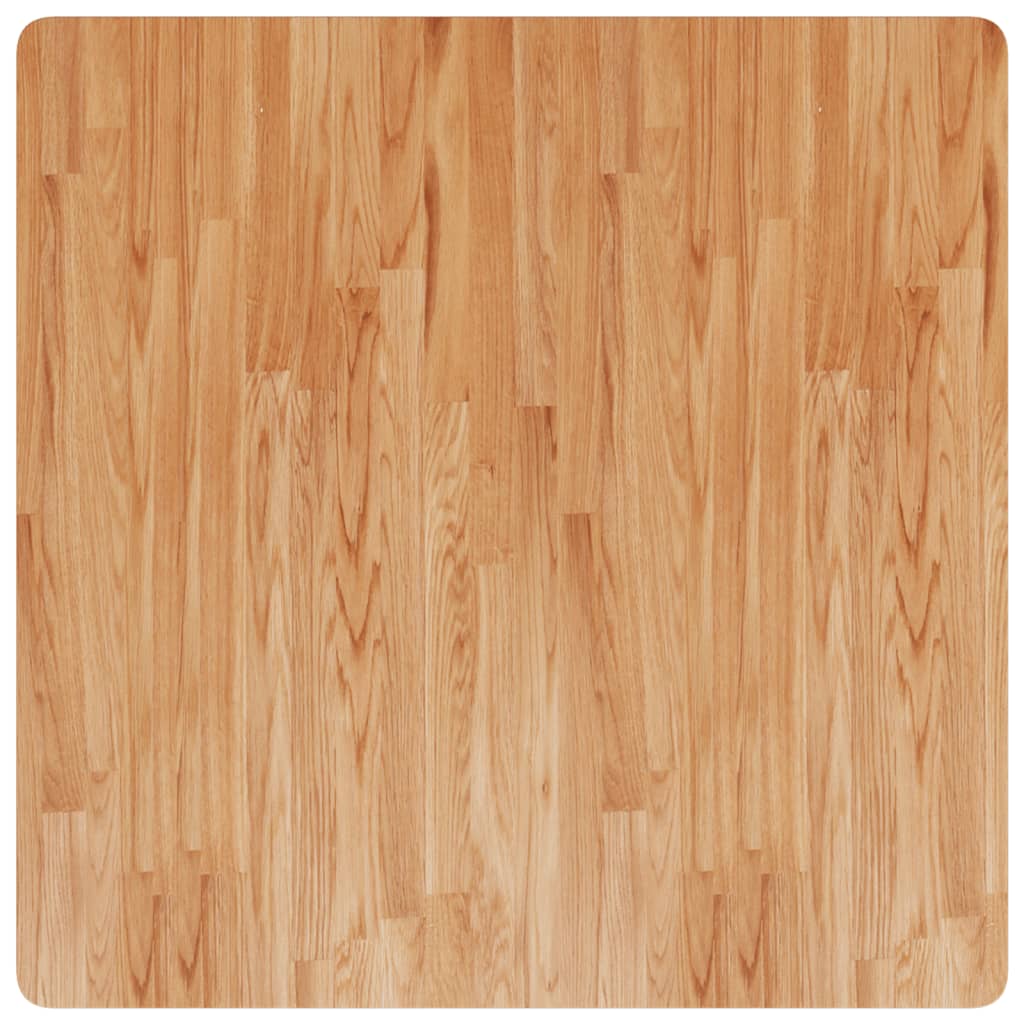 Επιφάνεια Τραπεζιού Τετράγωνη Αν. Καφέ 90x90x2,5 εκ. Ξύλο Δρυς