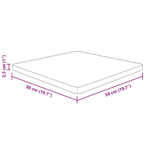 Επιφάνεια Τραπεζιού Τετράγωνη Σκ. Καφέ 50x50x2,5 εκ. Ξύλο Δρυς