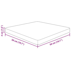 Επιφάνεια Τραπεζιού Τετράγωνη Σκ. Καφέ 50x50x4 εκ. Ξύλο Δρυς
