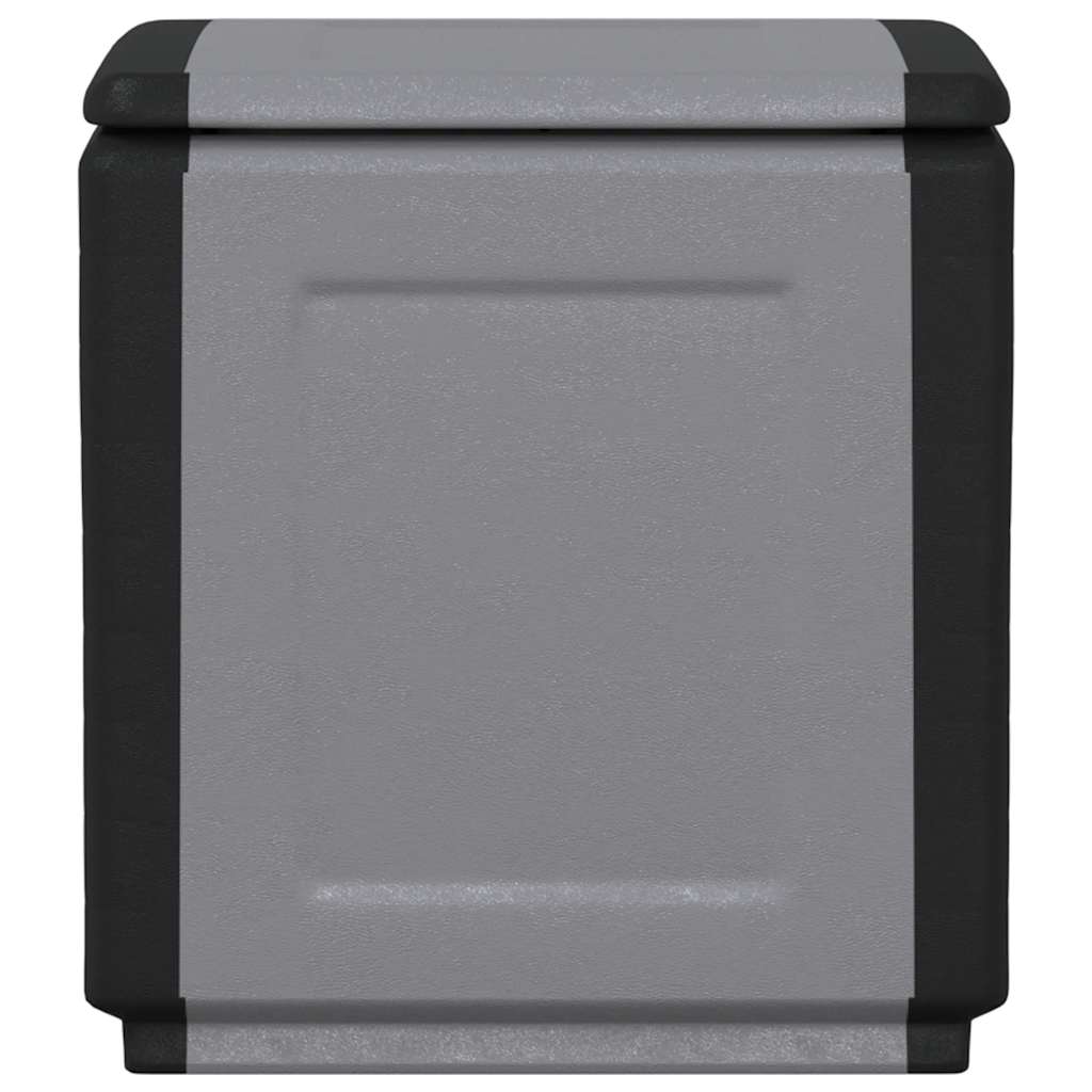Μπαούλο Αποθήκευσης Κήπου 54x53x57 εκ. Σκ. Γκρι/Μαύρο 130 Λίτρα - PAKOBAZAAR