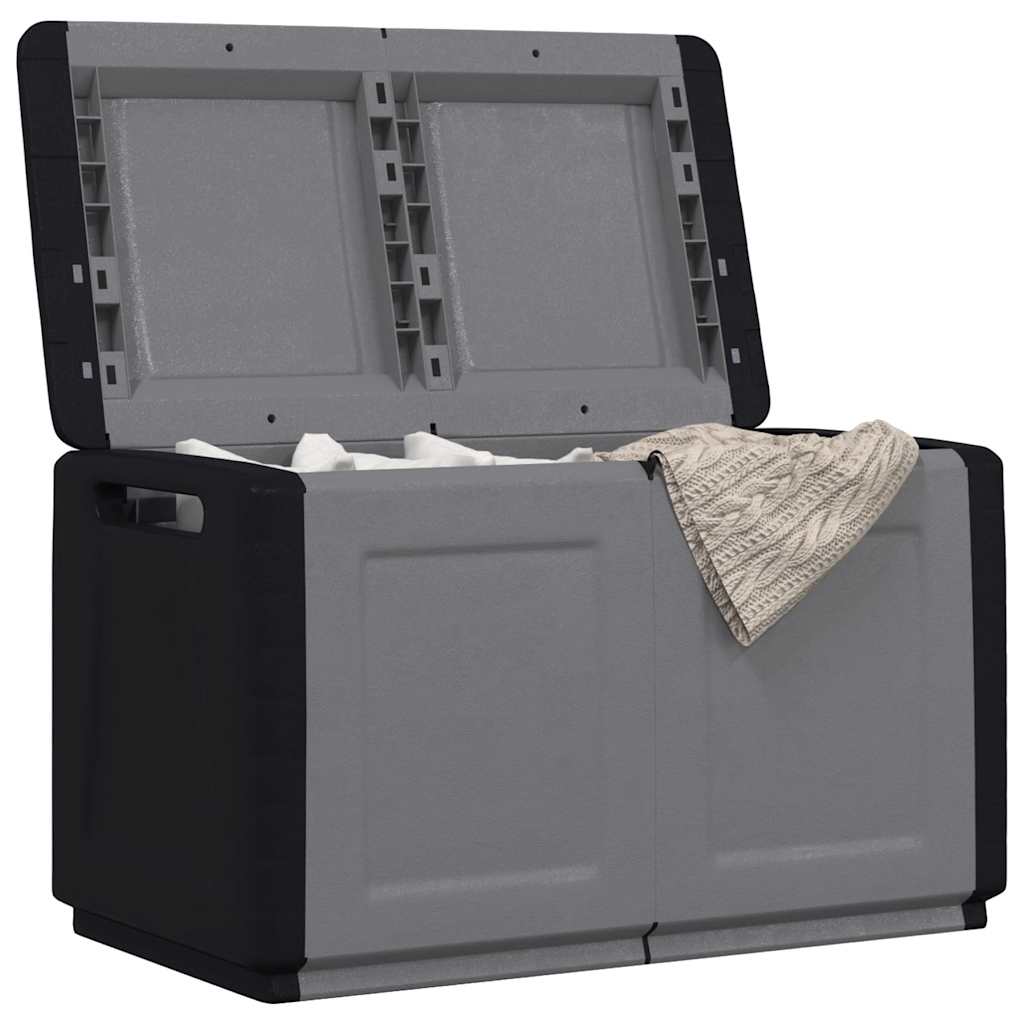 Μπαούλο Αποθήκευσης Κήπου 96x53x57 εκ. Σκ. Γκρι/Μαύρο 230 Λίτρα - PAKOBAZAAR