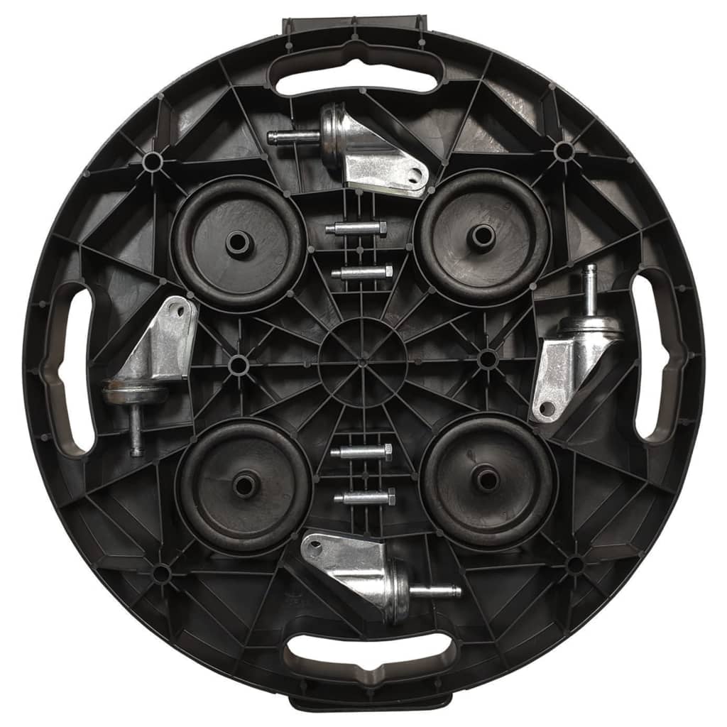 Βάση Γλάστρας με Ρόδες Μαύρη Ø40 εκ. 275 κ. - PAKOBAZAAR